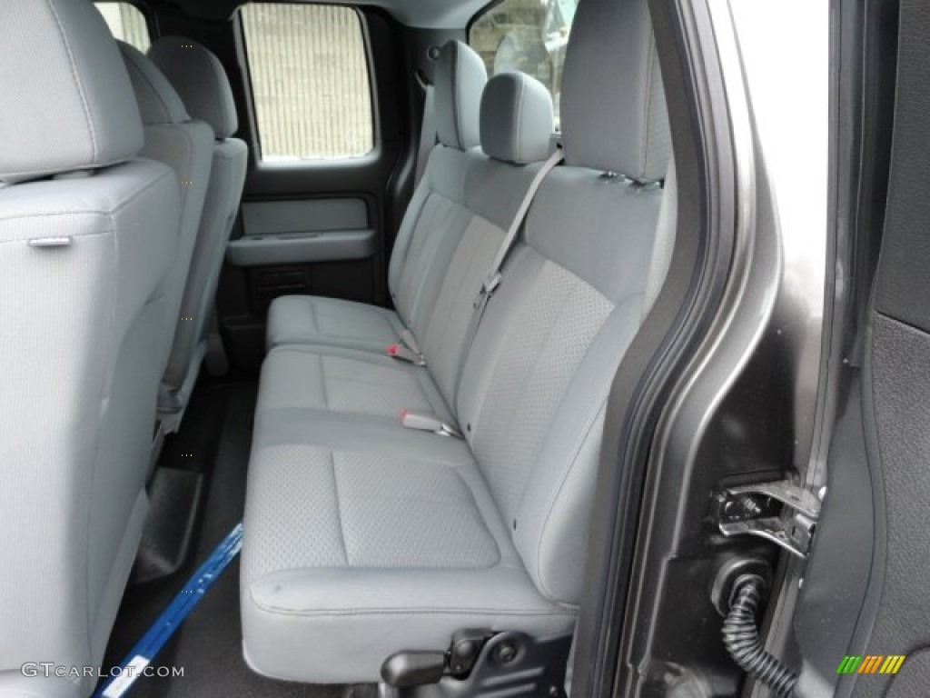 Steel Gray Interior 2012 Ford F150 STX SuperCab 4x4 Photo #59151674
