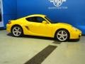 2008 Speed Yellow Porsche Cayman   photo #11