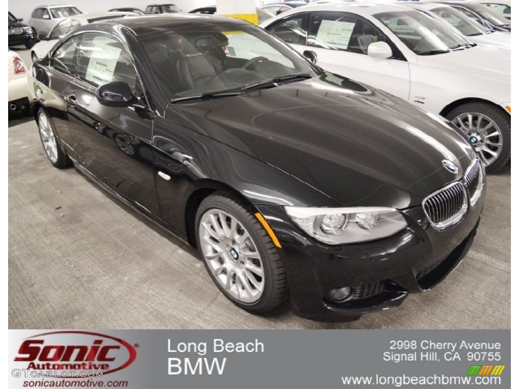 2012 3 Series 328i Coupe - Black Sapphire Metallic / Black photo #1