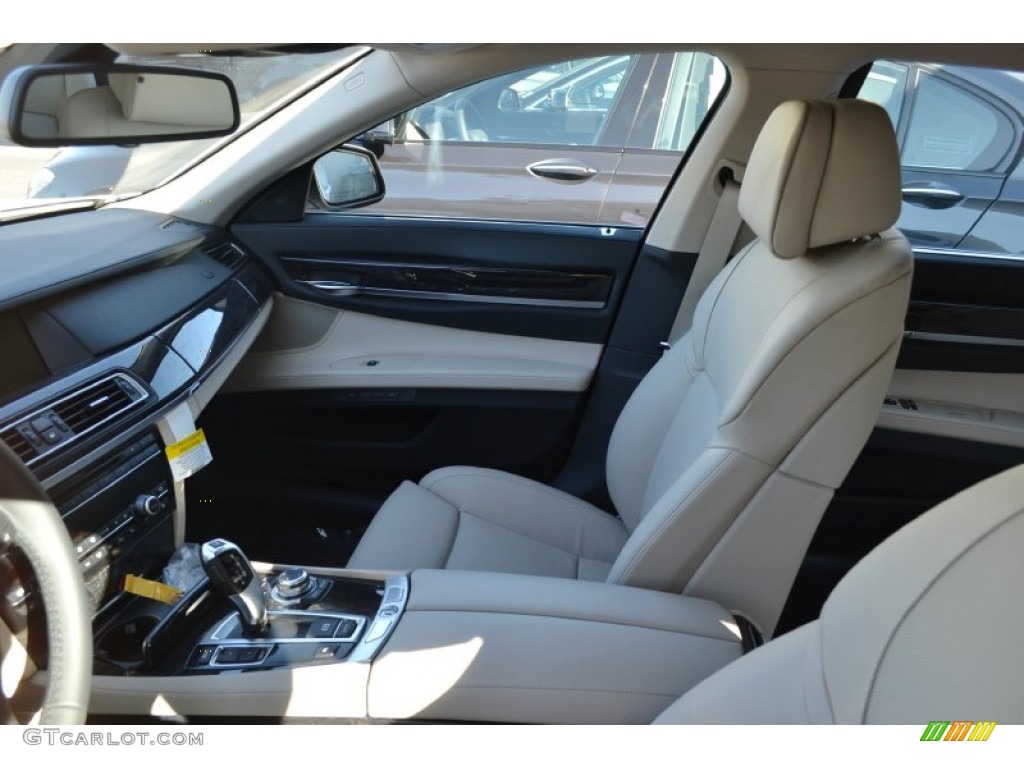 2012 7 Series 750Li Sedan - Mineral White Metallic / Oyster/Black photo #6