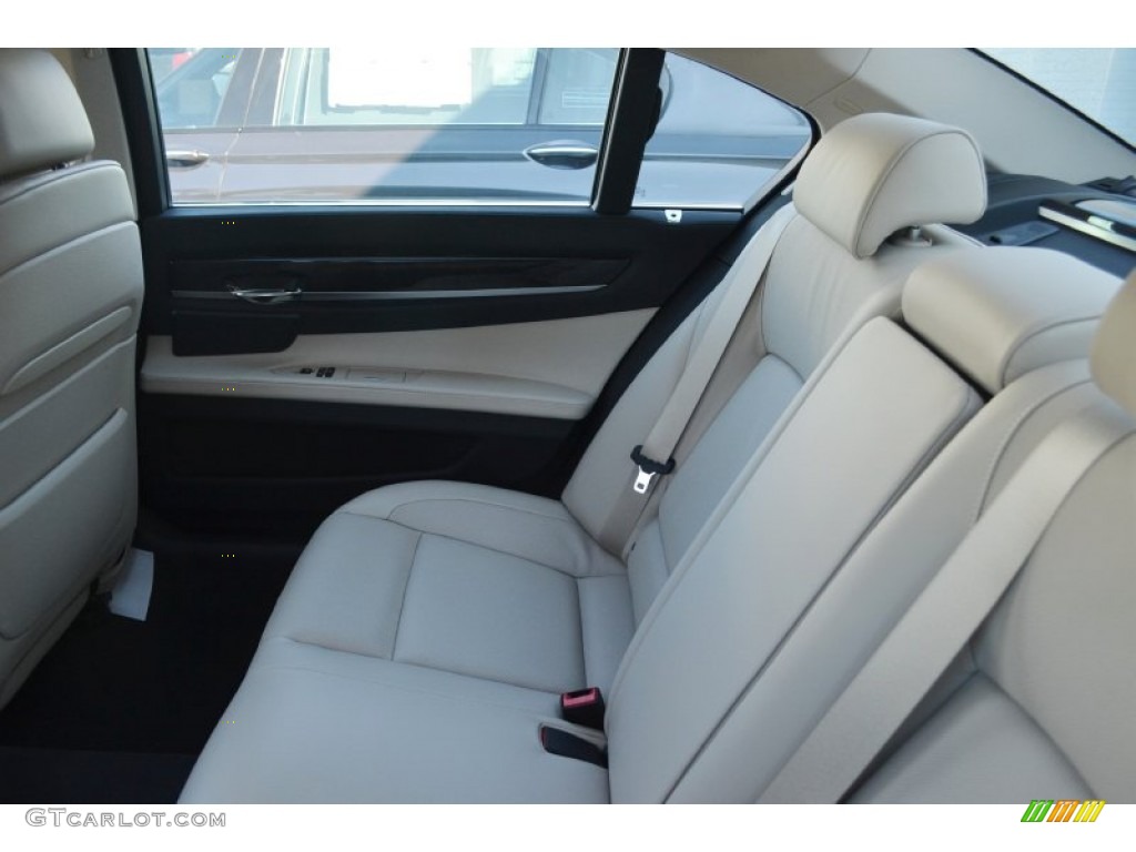 2012 7 Series 750Li Sedan - Mineral White Metallic / Oyster/Black photo #7
