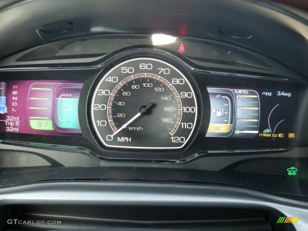 2012 Lincoln MKZ Hybrid Gauges Photo #59155595
