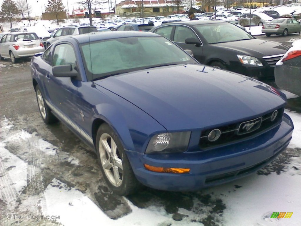 2008 Mustang V6 Premium Coupe - Vista Blue Metallic / Dark Charcoal photo #1