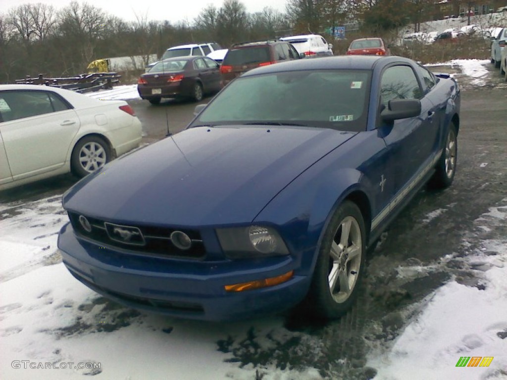 2008 Mustang V6 Premium Coupe - Vista Blue Metallic / Dark Charcoal photo #2