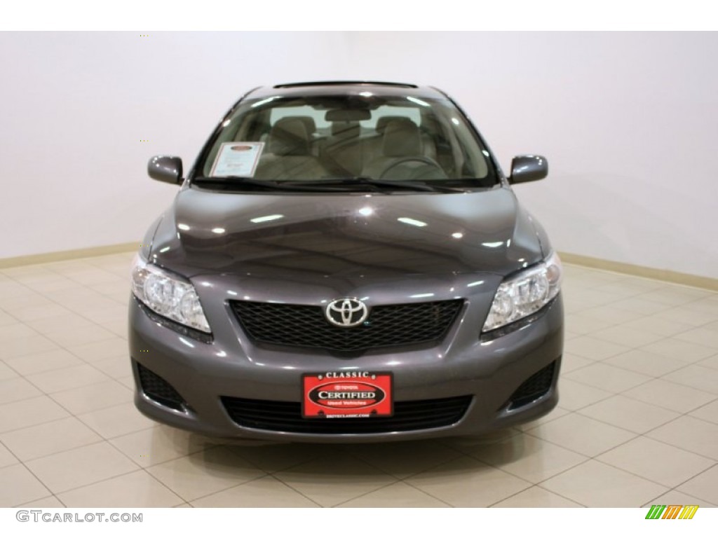 2009 Corolla LE - Magnetic Gray Metallic / Bisque photo #2
