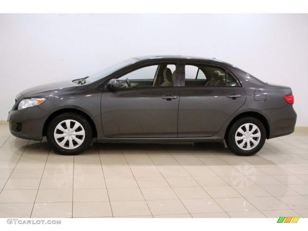 2009 Corolla LE - Magnetic Gray Metallic / Bisque photo #4