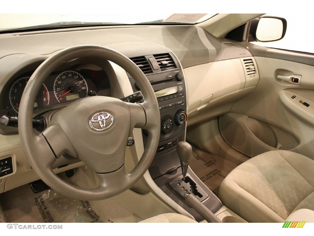 2009 Corolla LE - Magnetic Gray Metallic / Bisque photo #8