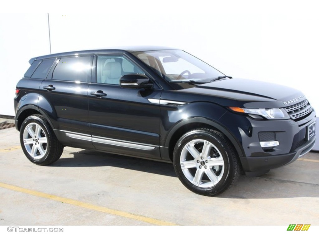 Sumatra Black Metallic 2012 Land Rover Range Rover Evoque Pure Exterior Photo #59159882