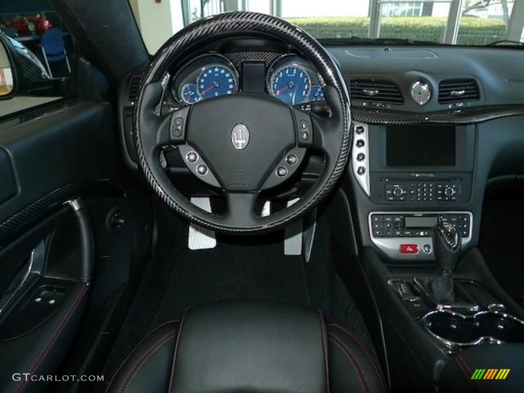 2012 Maserati GranTurismo MC Coupe Nero Steering Wheel Photo #59161178