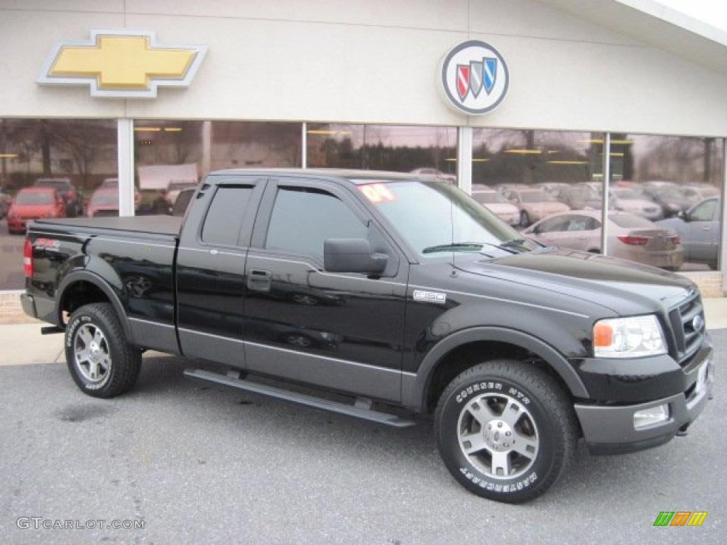 2004 F150 FX4 SuperCab 4x4 - Black / Black photo #1