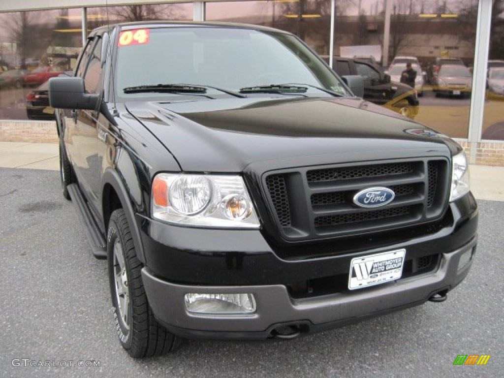 2004 F150 FX4 SuperCab 4x4 - Black / Black photo #2