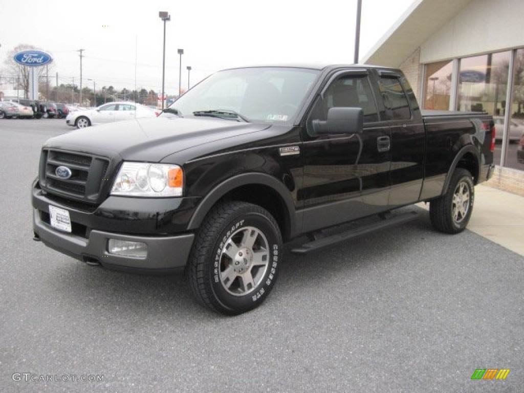 2004 F150 FX4 SuperCab 4x4 - Black / Black photo #3