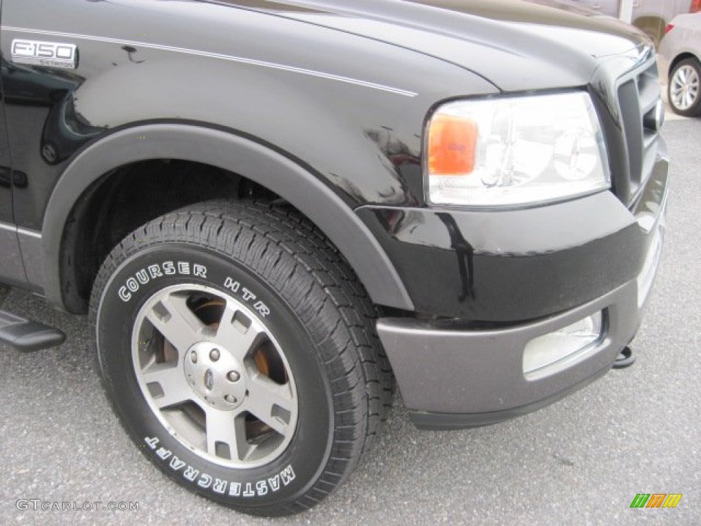 2004 F150 FX4 SuperCab 4x4 - Black / Black photo #4