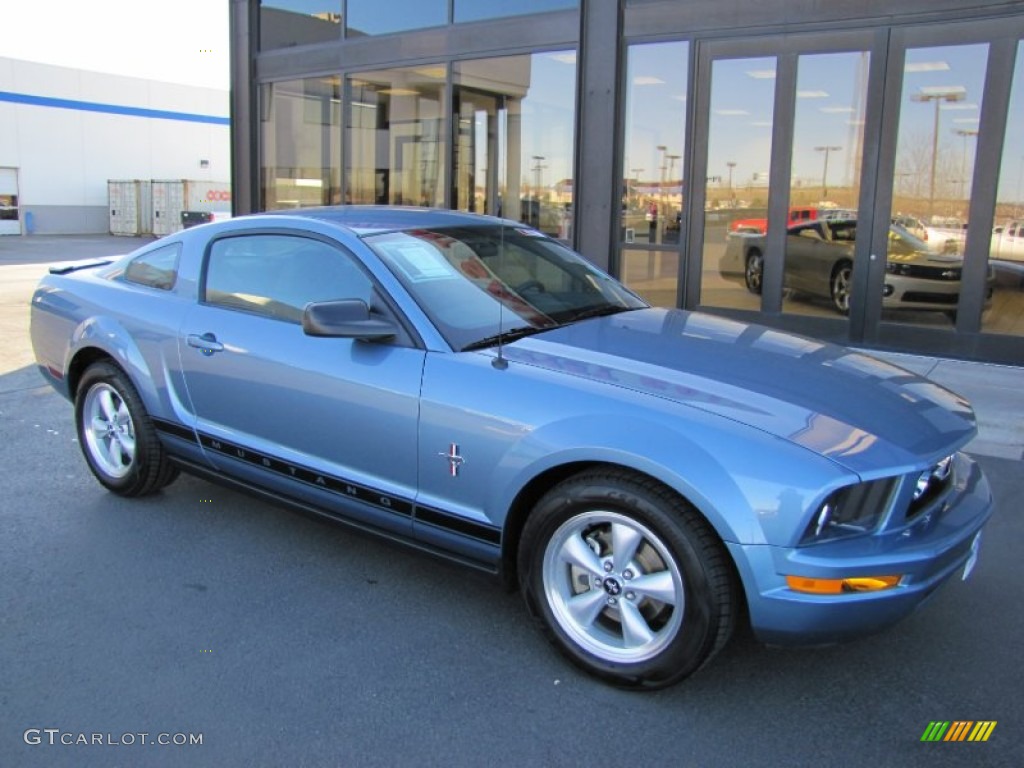 2008 Windveil Blue Metallic Ford Mustang V6 Deluxe Coupe 59117393 Gtcarlot Com Car Color Galleries