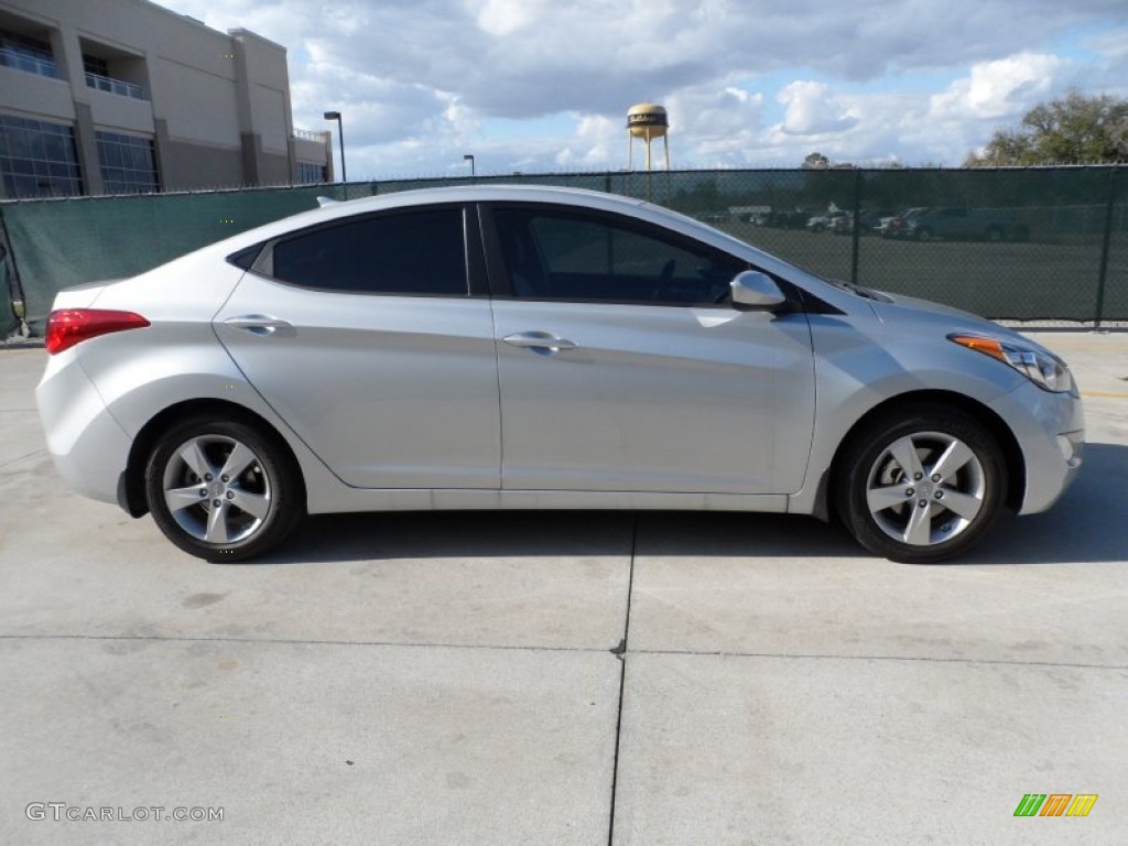 2012 Elantra GLS - Shimmering Silver / Gray photo #2