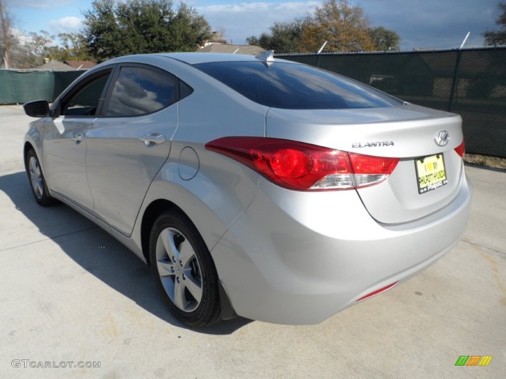 2012 Elantra GLS - Shimmering Silver / Gray photo #5