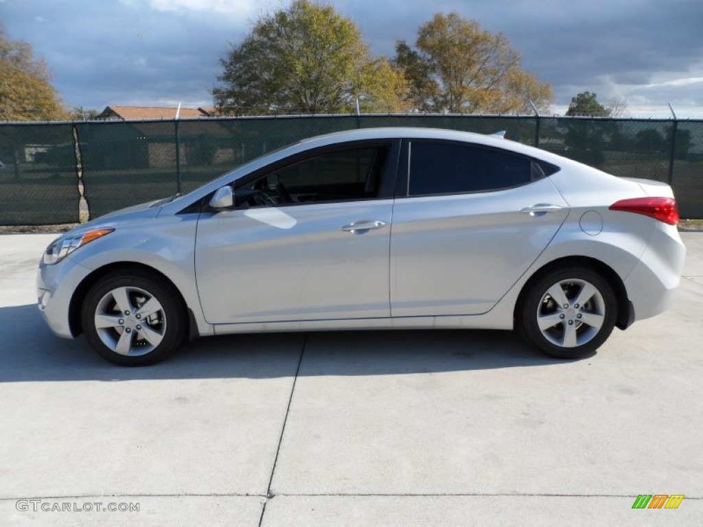 2012 Elantra GLS - Shimmering Silver / Gray photo #6