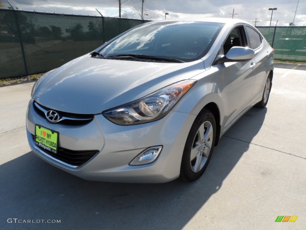 2012 Elantra GLS - Shimmering Silver / Gray photo #7