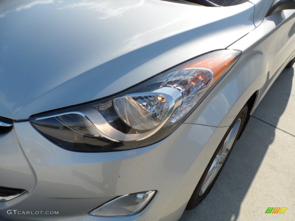 2012 Elantra GLS - Shimmering Silver / Gray photo #9