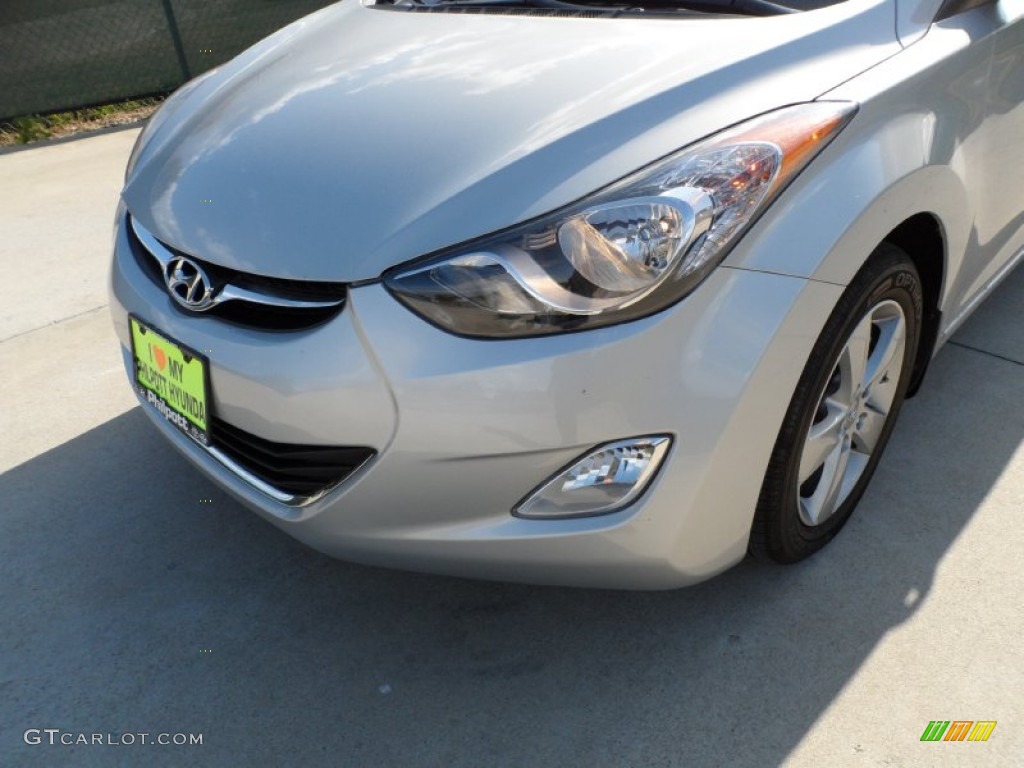 2012 Elantra GLS - Shimmering Silver / Gray photo #10