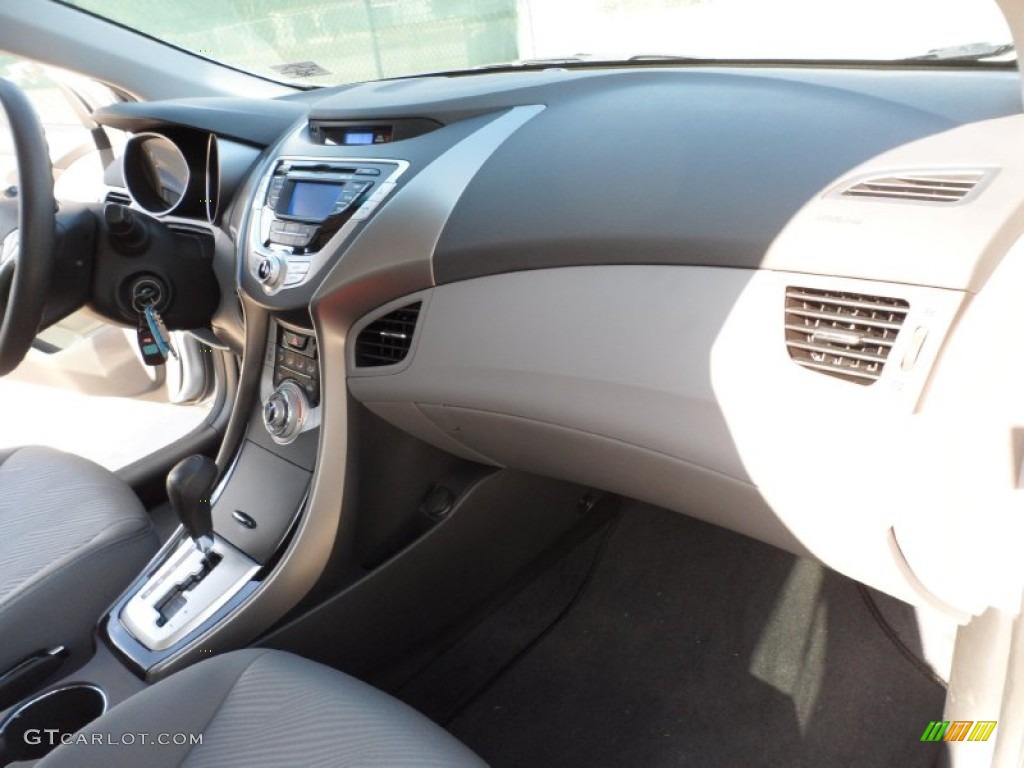 2012 Elantra GLS - Shimmering Silver / Gray photo #18