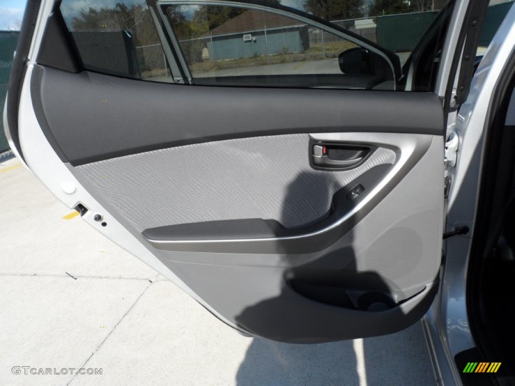 2012 Elantra GLS - Shimmering Silver / Gray photo #19