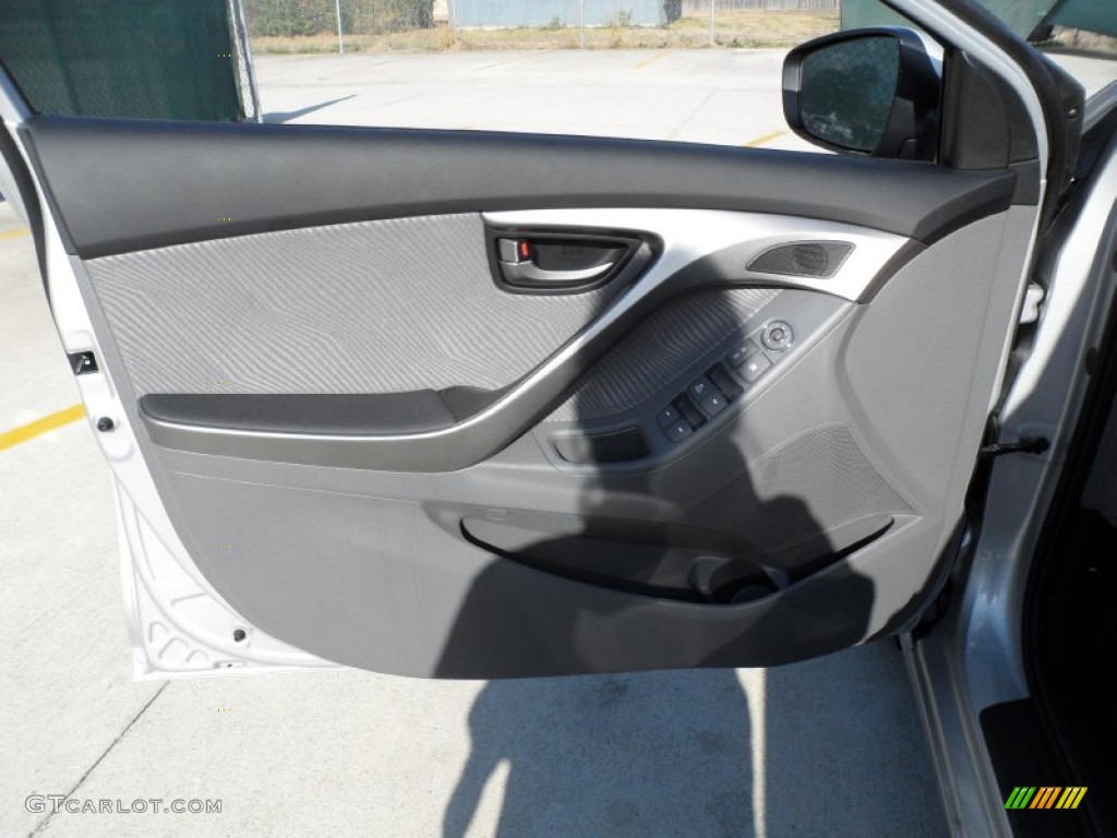 2012 Elantra GLS - Shimmering Silver / Gray photo #21