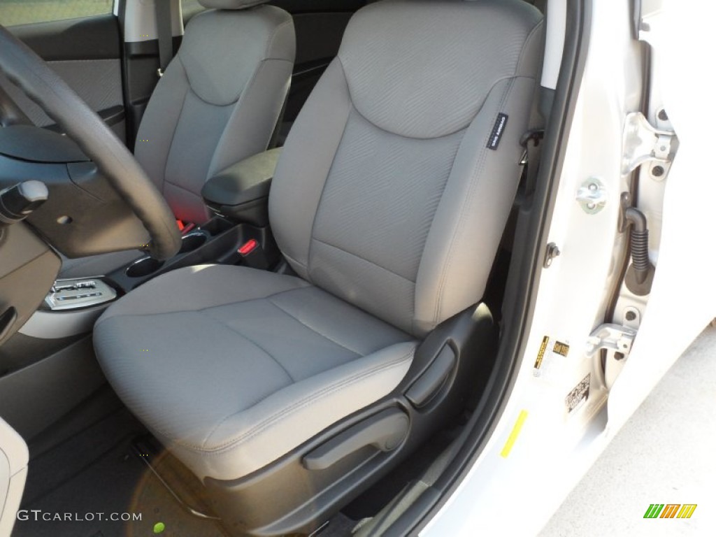 2012 Elantra GLS - Shimmering Silver / Gray photo #23