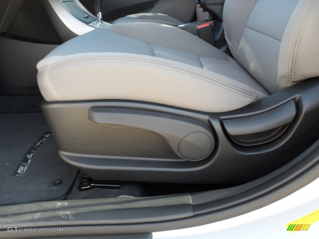 2012 Elantra GLS - Shimmering Silver / Gray photo #24