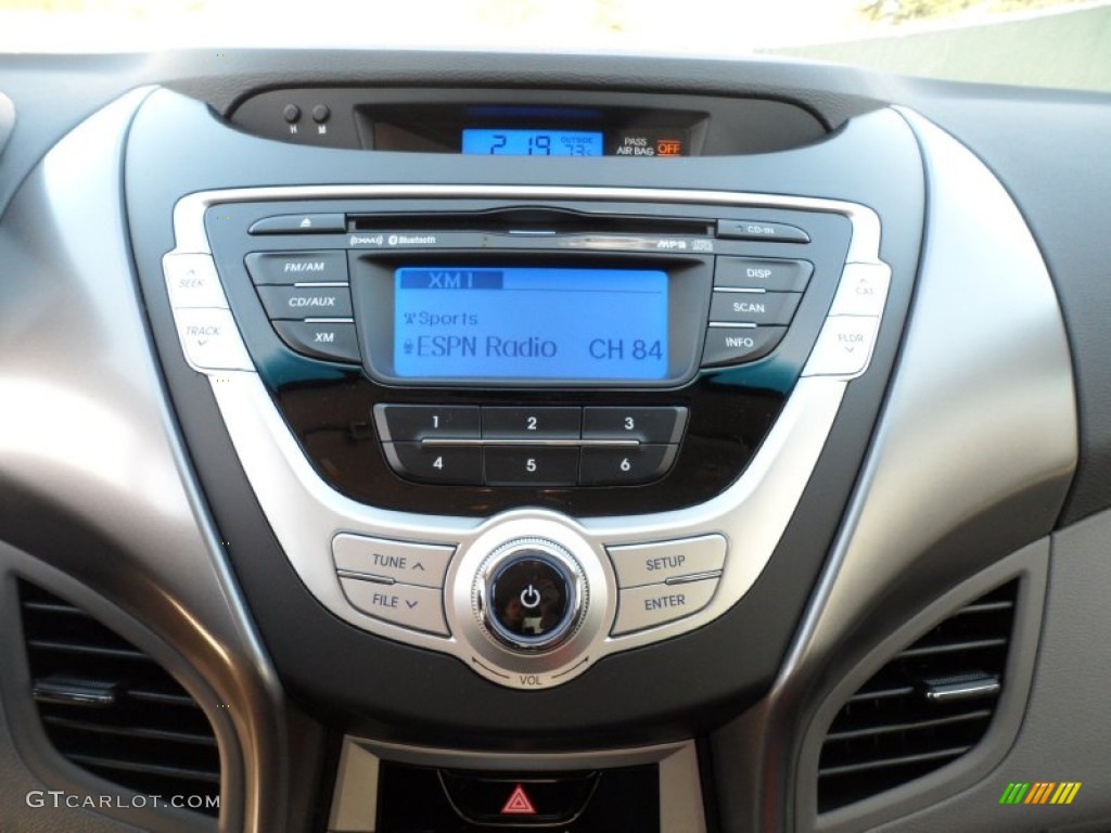 2012 Elantra GLS - Shimmering Silver / Gray photo #27