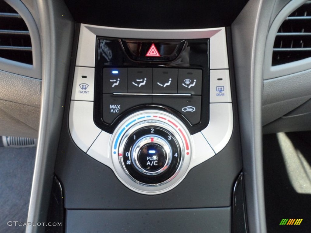 2012 Elantra GLS - Shimmering Silver / Gray photo #28