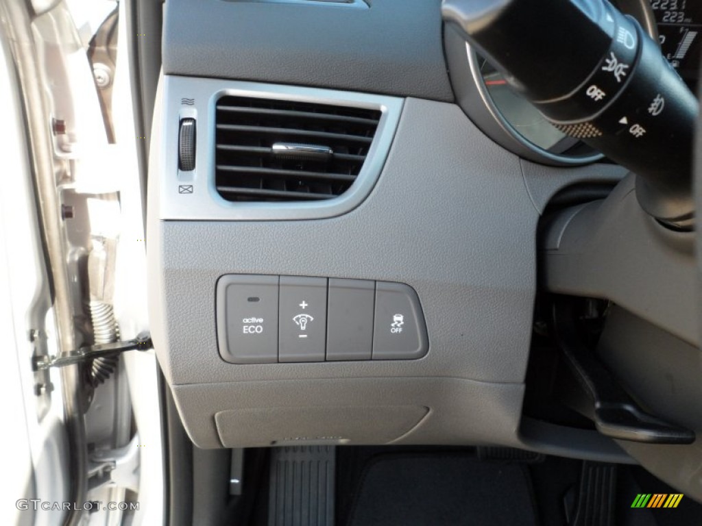 2012 Elantra GLS - Shimmering Silver / Gray photo #32