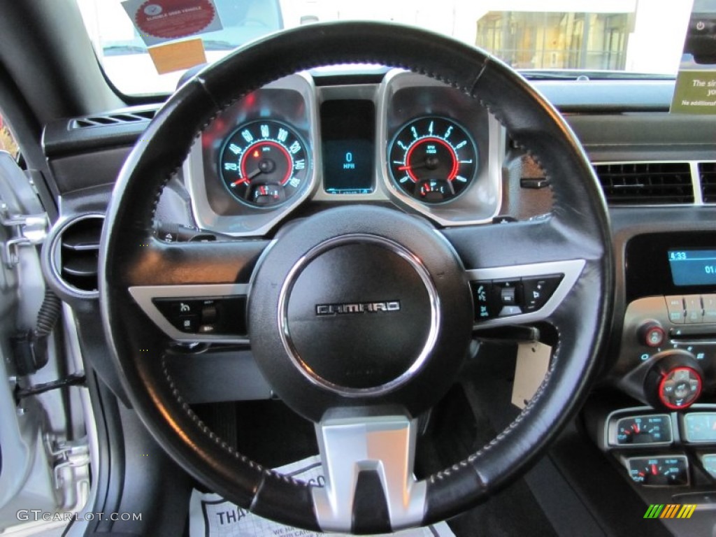 2010 Chevrolet Camaro LT/RS Coupe Black Steering Wheel Photo #59164830