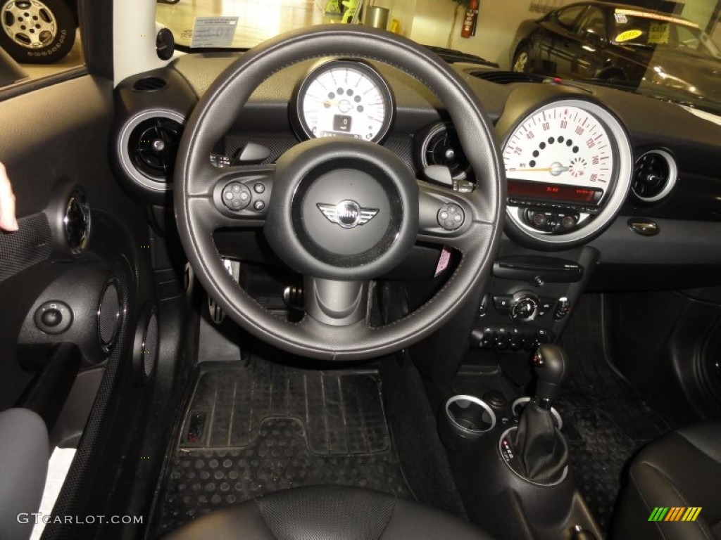 2011 Cooper S Hardtop - Midnight Black Metallic / Carbon Black photo #22