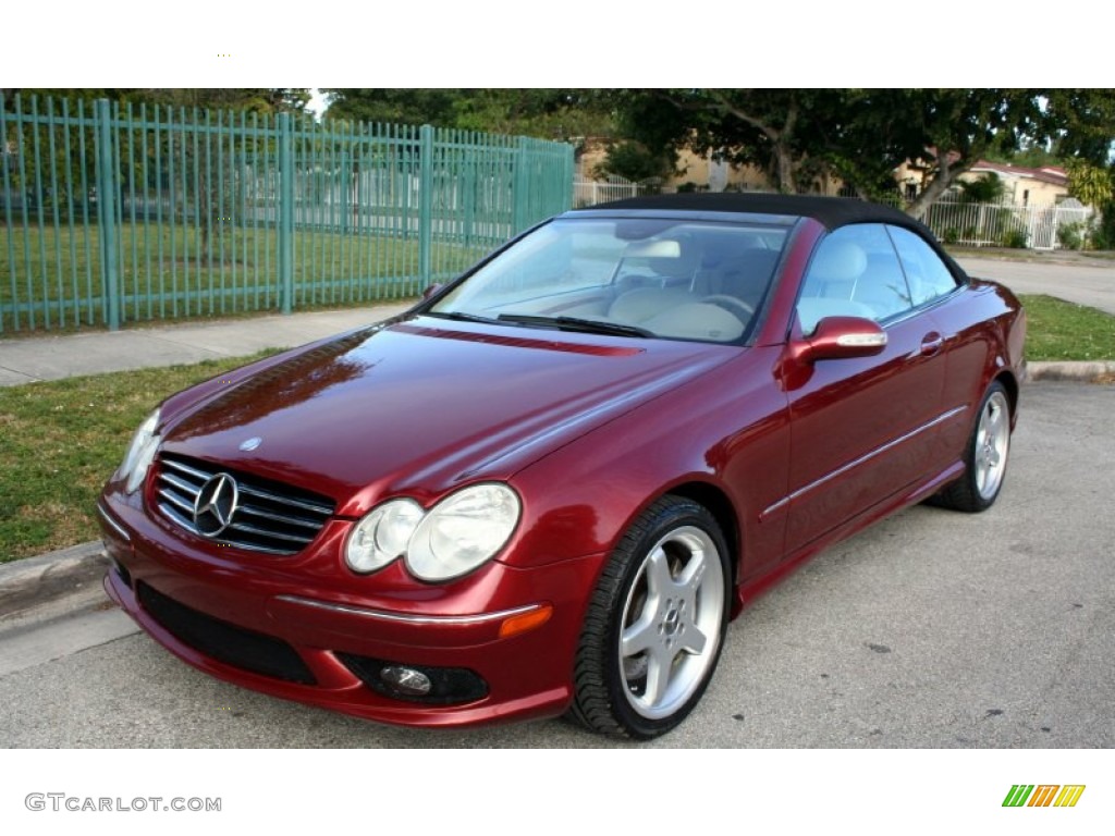 Firemist Red Metallic 2005 Mercedes-Benz CLK 500 Cabriolet Exterior Photo #59166644