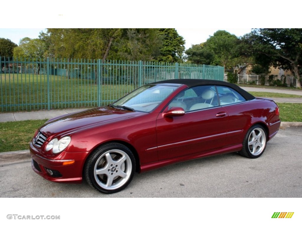 Firemist Red Metallic 2005 Mercedes-Benz CLK 500 Cabriolet Exterior Photo #59166647