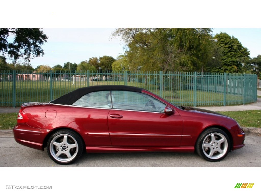 Firemist Red Metallic 2005 Mercedes-Benz CLK 500 Cabriolet Exterior Photo #59166677