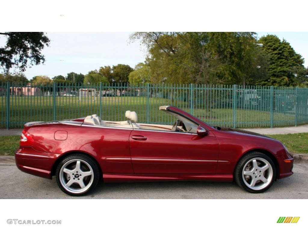 Firemist Red Metallic 2005 Mercedes-Benz CLK 500 Cabriolet Exterior Photo #59166752