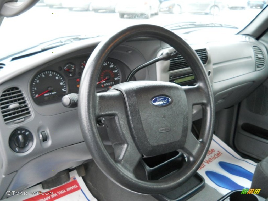 2008 Ford Ranger XLT SuperCab Medium Dark Flint Steering Wheel Photo #59167286