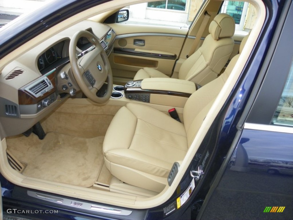Beige Interior 2008 BMW 7 Series 750Li Sedan Photo #59167880