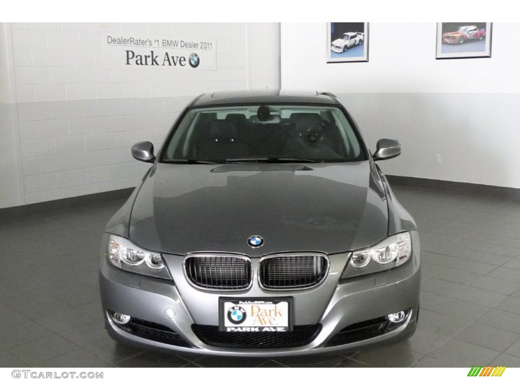 2011 3 Series 328i xDrive Sedan - Space Gray Metallic / Black photo #1