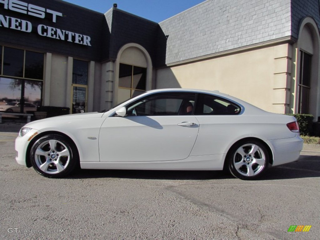 2008 3 Series 328i Coupe - Alpine White / Coral Red/Black photo #1