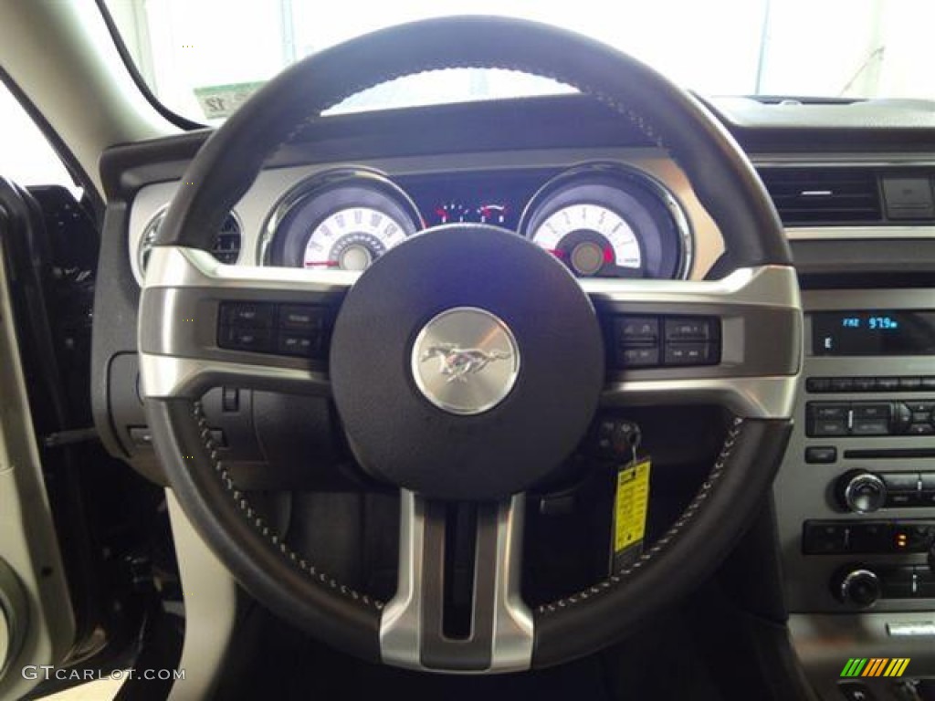 2011 Mustang V6 Coupe - Ebony Black / Stone photo #14