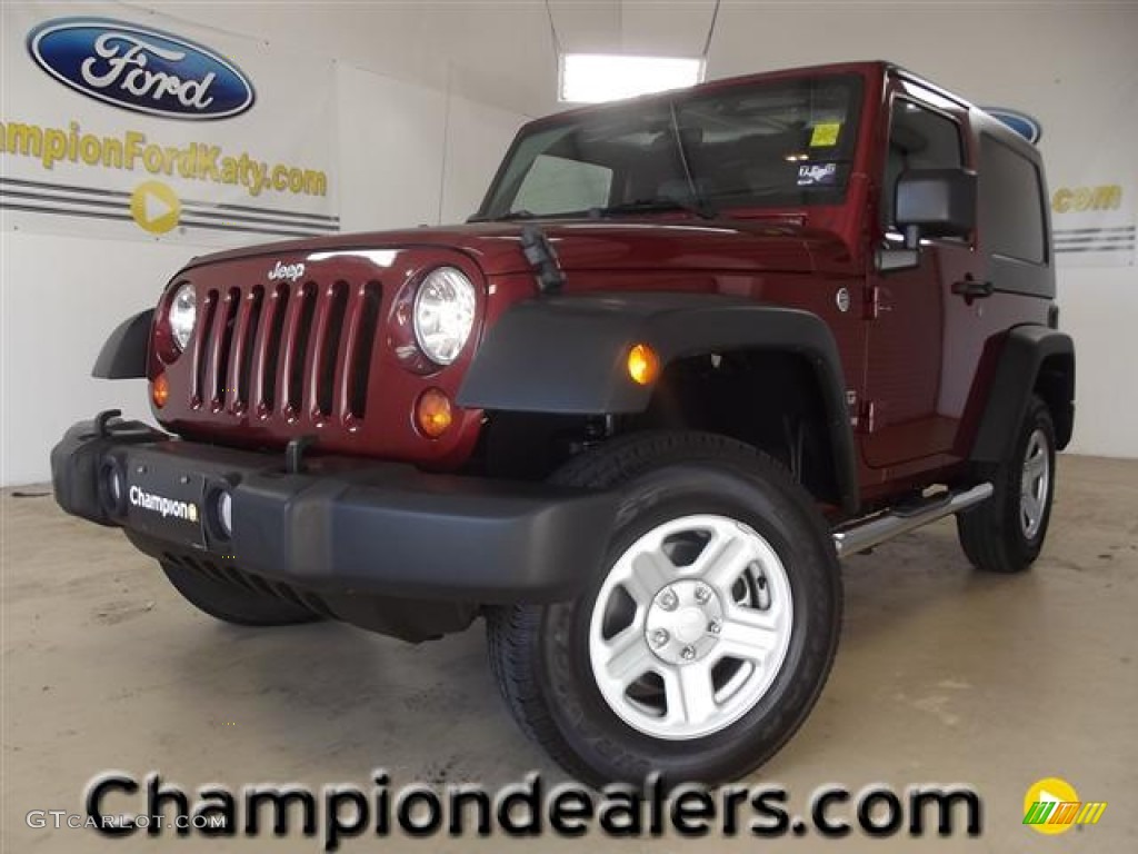 2010 Wrangler Sport 4x4 - Red Rock Crystal Pearl / Dark Slate Gray/Medium Slate Gray photo #1