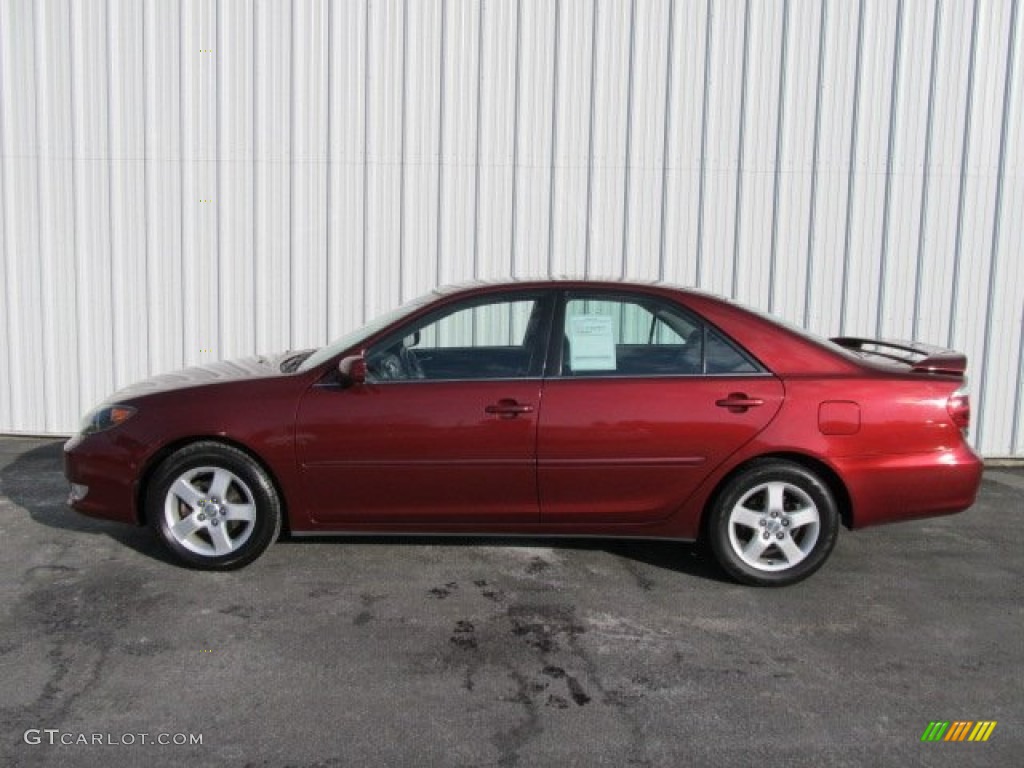 2005 Camry SE - Salsa Red Pearl / Dark Gray photo #2