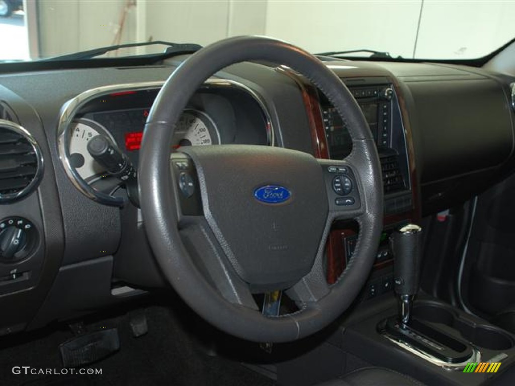 2009 Ford Explorer Limited Black Steering Wheel Photo #59172055
