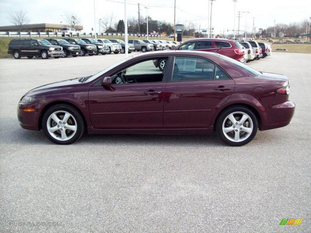 2007 MAZDA6 i Touring Sedan - Dark Cherry Mica / Gray photo #12