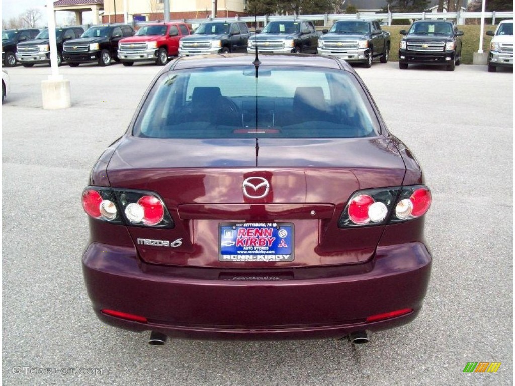 2007 MAZDA6 i Touring Sedan - Dark Cherry Mica / Gray photo #13