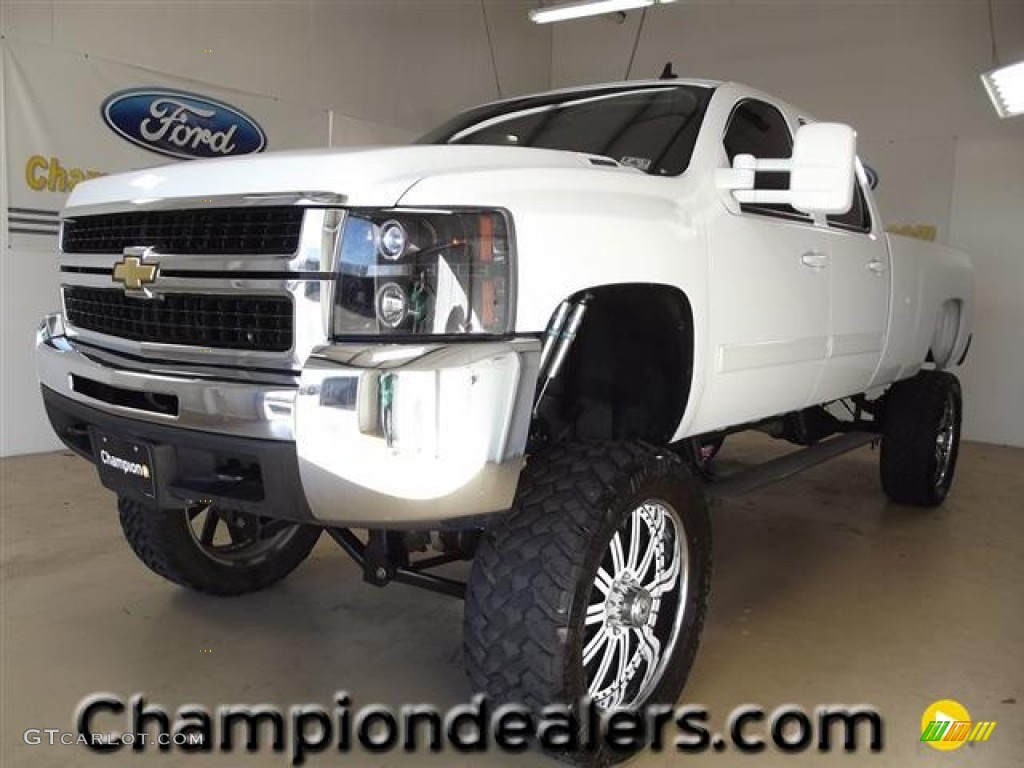 2009 Silverado 3500HD LT Crew Cab 4x4 - Summit White / Ebony photo #1