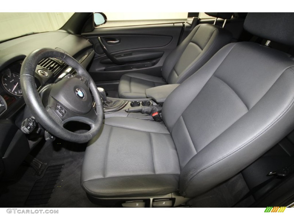 2008 1 Series 128i Convertible - Sparkling Graphite Metallic / Black photo #3